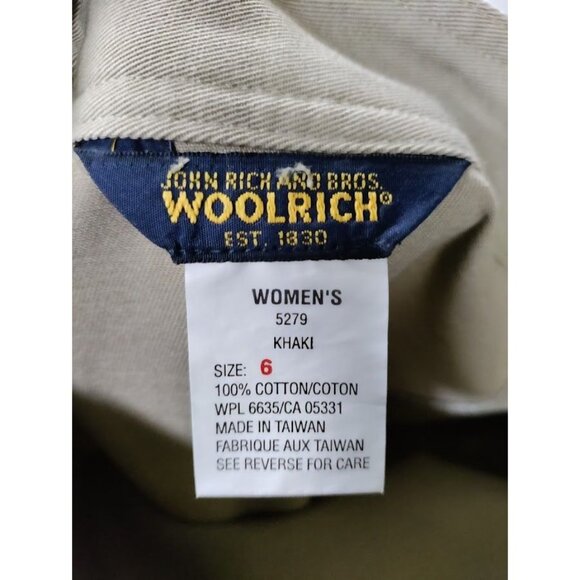 NWT Woolrich by John Rich & Bros High Waisted A-Line Midi Skirt Khaki Women's 6 - Picture 9 of 14